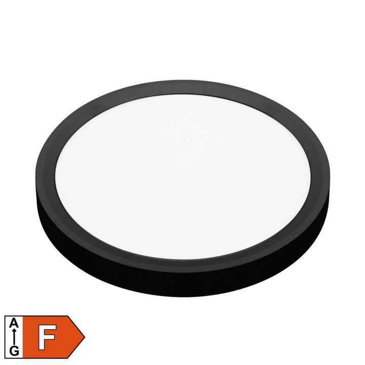 Home RCC1823B LED стенна/таванна лампа, 1850 лумена, избираема цветова температура, вътрешен дизайн, черна