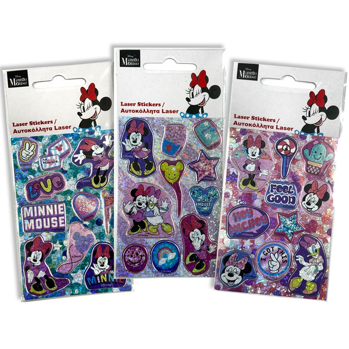 Set de autocolante cu holograme Disney Minnie Smiles