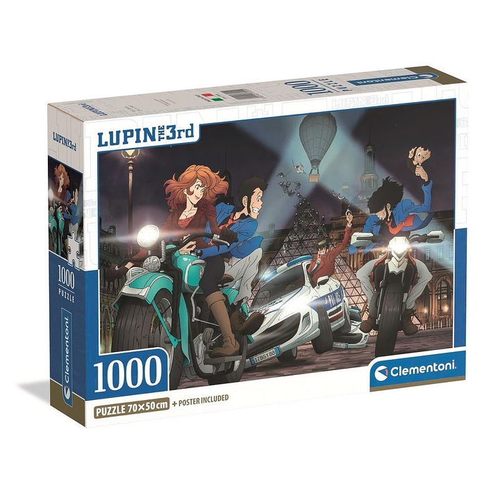 Lupin III 1000 части Компактен пъзел Clementoni