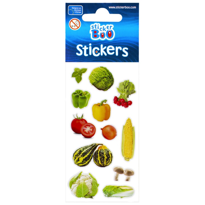 Set autocolante cu legume