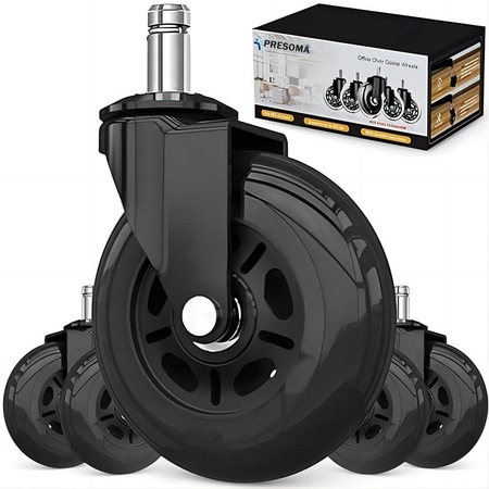 Set 5 roti de silicon, 3 inch transparant, tija 11mm, 295 kg, pentru ...