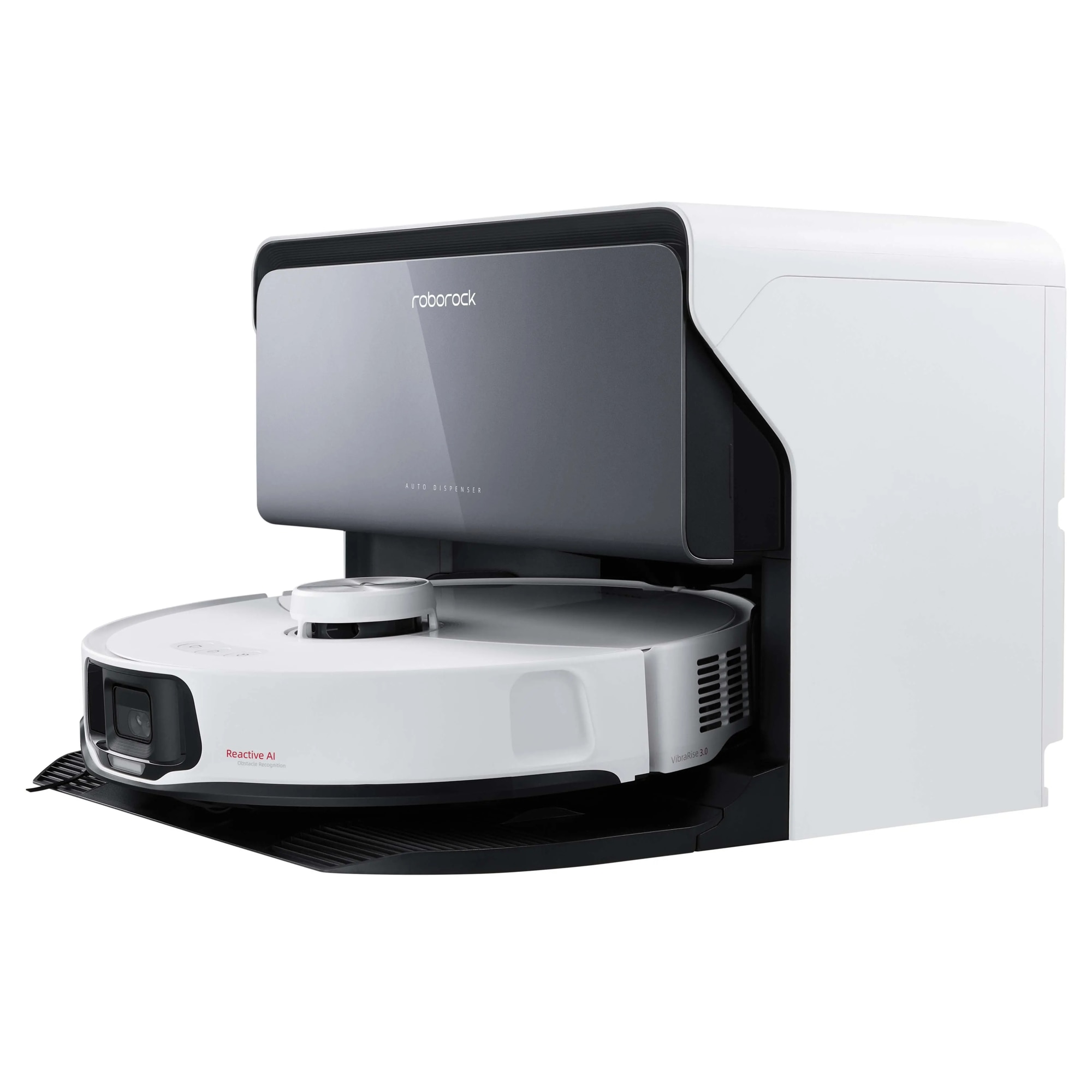Robot de curatat Roborock S8 MaxV Functie ultra mopping Statie de curatare Cartografiere camera 67dB