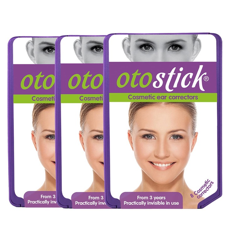 Corector Cosmetic - Otostick Pack-3 - Corector Pentru Urechi, Contine 8 Corectori, De La 3 Ani