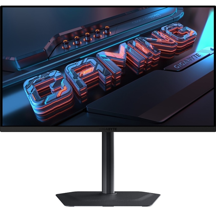 Monitor Gaming OLED Gigabyte 27" MO27Q2, QHD 2560 x 1440, HDMI, DisplayPort, Hangszórók, Pivot, 240 Hz, 0,3 ms fekete