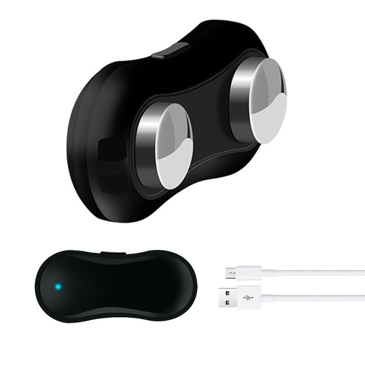 Dispozitiv inteligent anti-sforait, LXNZUHN, cu tehnologie de puls, negru, 48x22x16.7mm, 11g