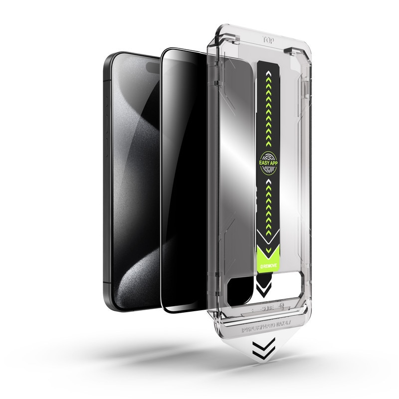 Folie de protectie pentru ecranul iPhone 16 Pro Max, cu kit de aplicare rapida si functie de indepartare automata a prafului, sticla temperata 9H+, claritate Super HD, tratament electronic oleofob si anti-amprente