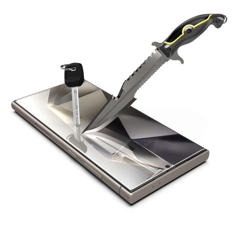 Folie de protectie din sticla temperata, transparenta, pentru Samsung Galaxy S25, cu kit de aplicare rapida si functie de indepartare automata a prafului, sticla temperata 9H+, claritate Super HD, tratament electronic oleofob si anti-amprente