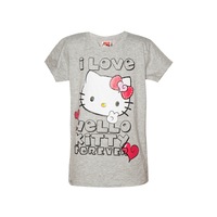 tricou la baza gatului hello kitty gri pentru fetite imagen 24_0_
0
