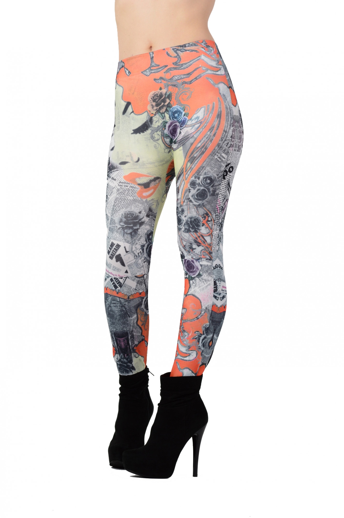 Colanti Seamless imprimeu ziar, SL034L