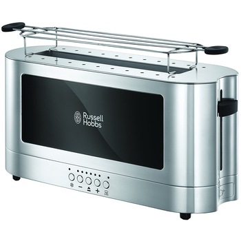 Prajitor de paine Russell Hobbs Elegance 23380-56, 1420 W, 2 felii, 6 setari, Inox/Negru Prajitor de paine Russell Hobbs Elegance 23380-56, 1420 W, 2 felii, 6 setari, Inox/Negru