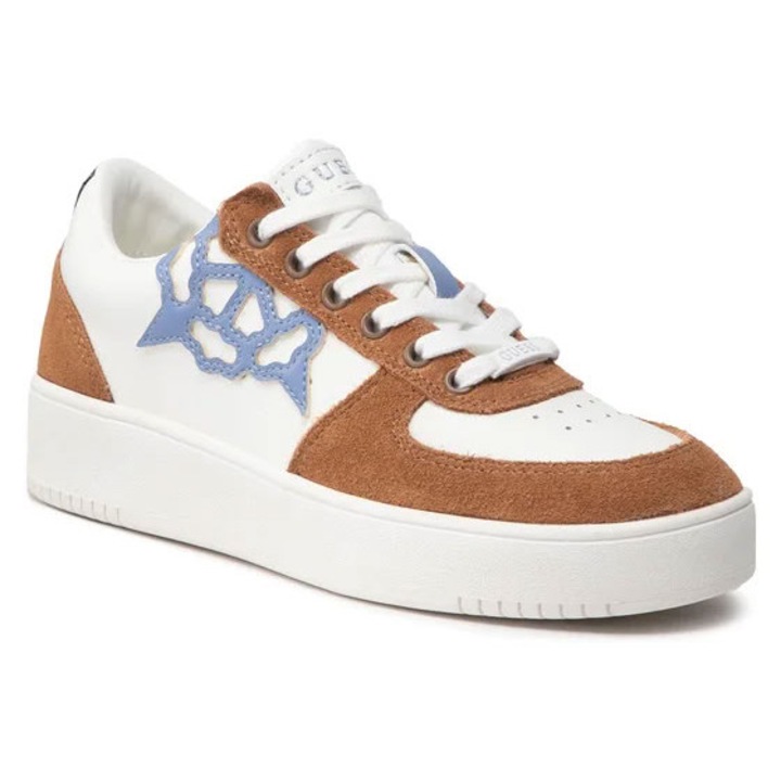 Guess női cipő, természetes bőr, fehér, Fehér