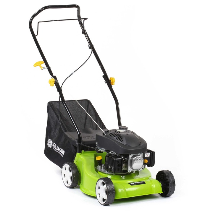 Fieldmann FZR 4003-79BH Benzines fűnyíró 1, 3 kW / 1, 77 LE, 3 állítható vágási magasság, 400 mm vágási szélesség, Zöld-fekete