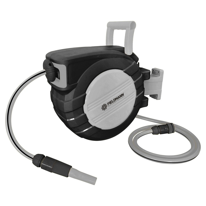 Fieldmann FZH 1221 Kerti tömlő 20 m, Automata csévéző rendszer, 1/2 '' és 3/4 " col csatlakozók