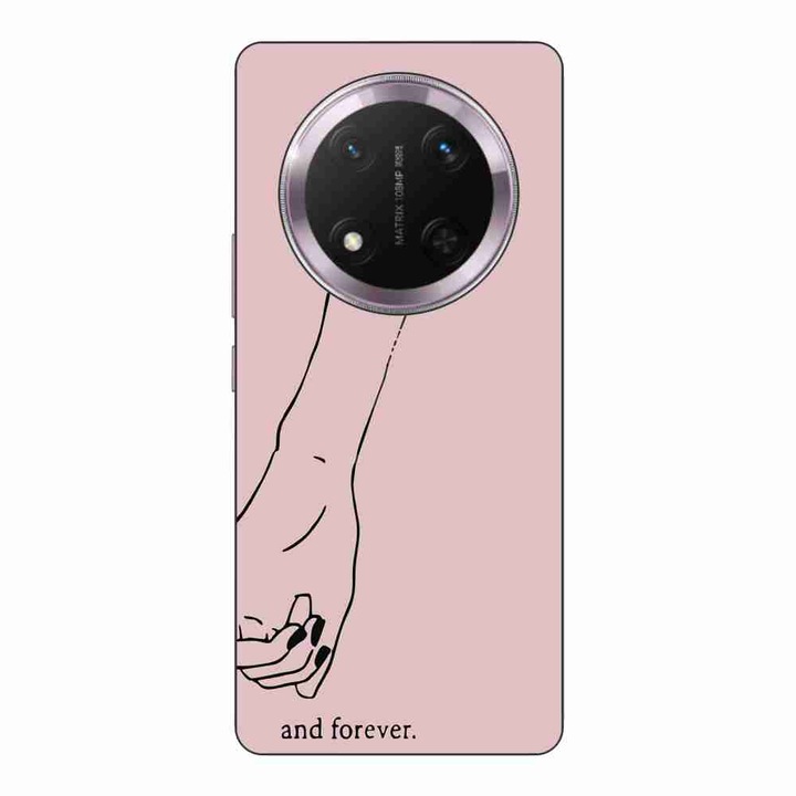 Husa compatibila cu Honor Magic7 Lite Silicon Gel Tpu Model Cupluri And Forever