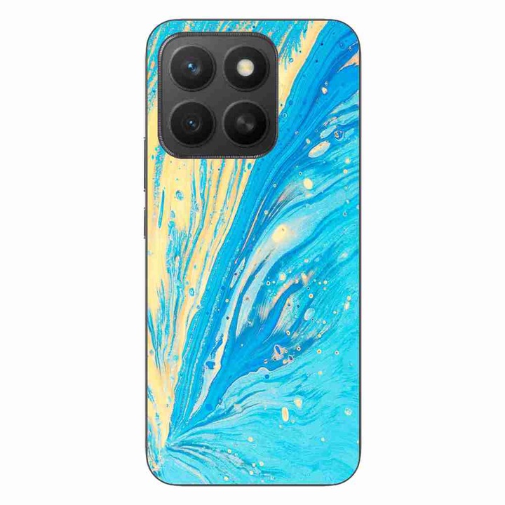 Husa compatibila cu Honor X8c Silicon Gel Tpu Model Aqua Bloom