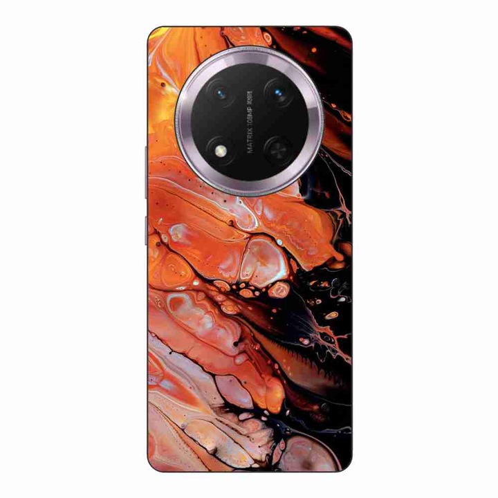 Husa compatibila cu Honor Magic7 Lite Silicon Gel Tpu Model Abstract Lava Flow