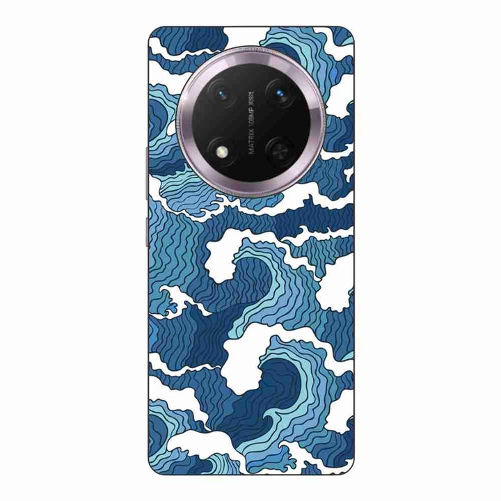 Husa compatibila cu Honor Magic7 Lite Silicon Gel Tpu Model Crazy Waves