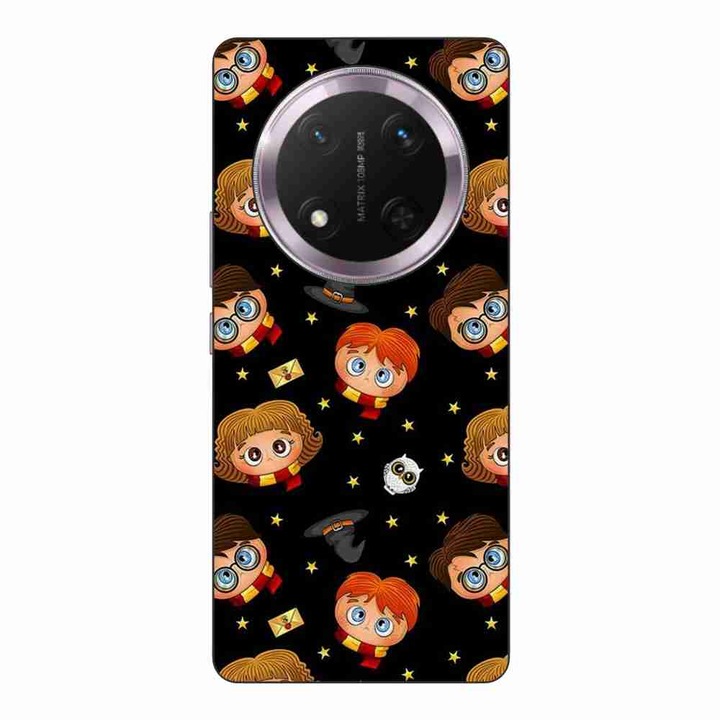 Husa compatibila cu Honor Magic7 Lite Silicon Gel Tpu Model Harry Potter Pattern Negru