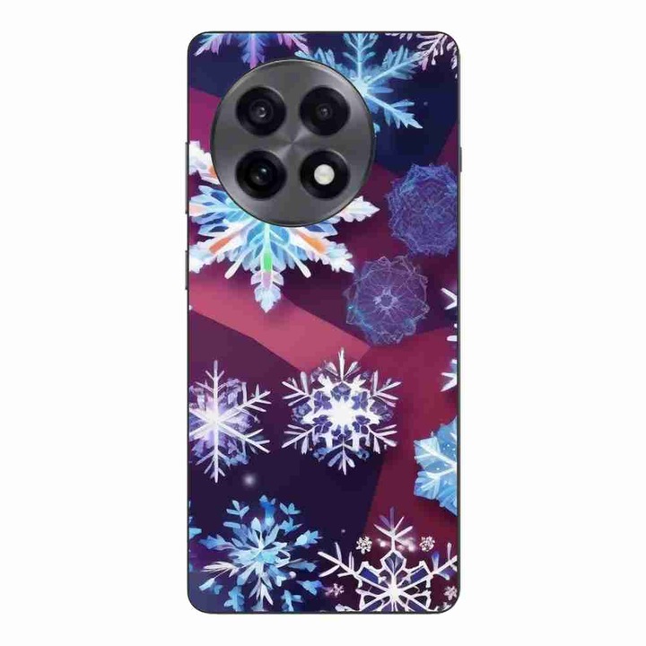 Husa compatibila cu OnePlus 13R Silicon Gel Tpu Model Fulgi de Gheata