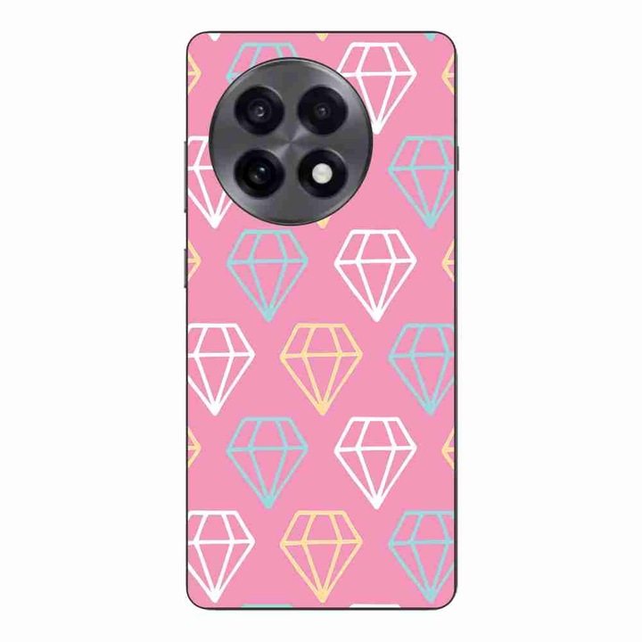 Husa compatibila cu OnePlus 13R Silicon Gel Tpu Model Diamond Pattern Doodles