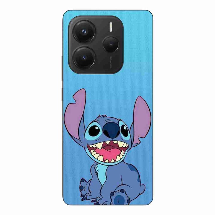 Husa compatibila cu Xiaomi Redmi Note 14 5G Silicon Gel Tpu Model Stitch Blue