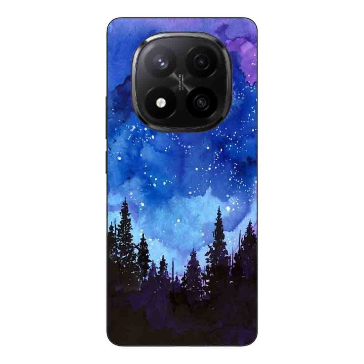 Husa compatibila cu Xiaomi Redmi Note 14 Pro Plus Silicon Gel Tpu Model Night Forest