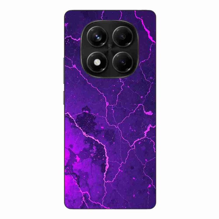 Husa compatibila cu Xiaomi Redmi Note 14 Pro 4G Silicon Gel Tpu Model Ultraviolet Marble Glow