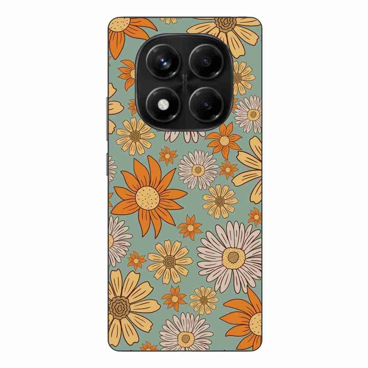 Husa compatibila cu Xiaomi Redmi Note 14 Pro 4G Silicon Gel Tpu Model Vintage Meadow
