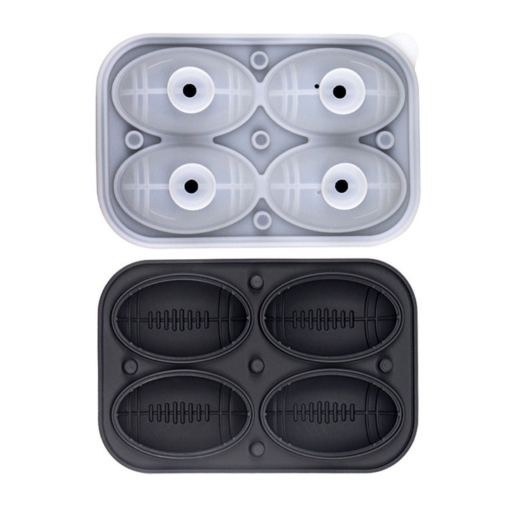 Силиконова форма за лед, 4 спортни форми, 18x11.9x5.5см