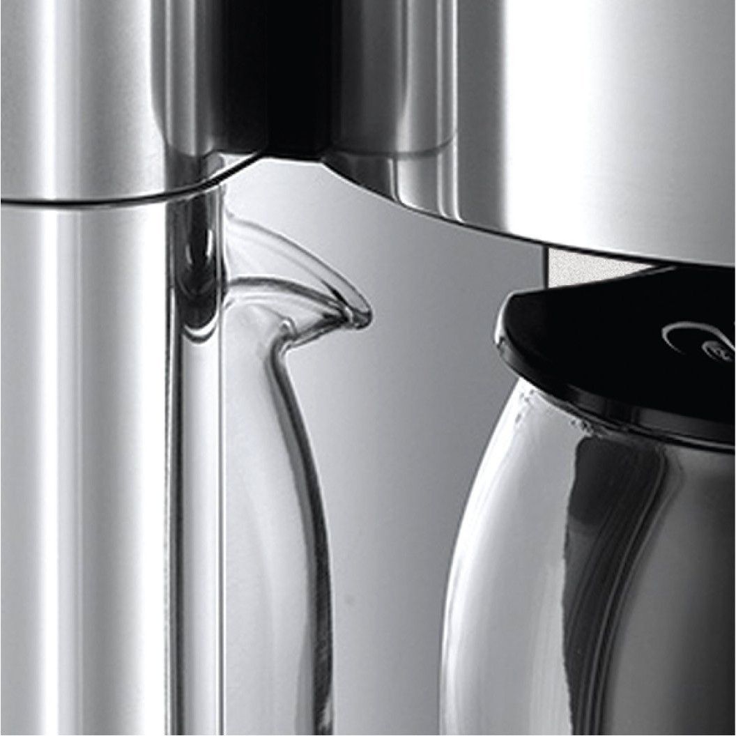 Cafetiera Russell Hobbs Elegance 23370-56, 1600 W, 1.25 L, Display LCD, Timer, Inox/Negru