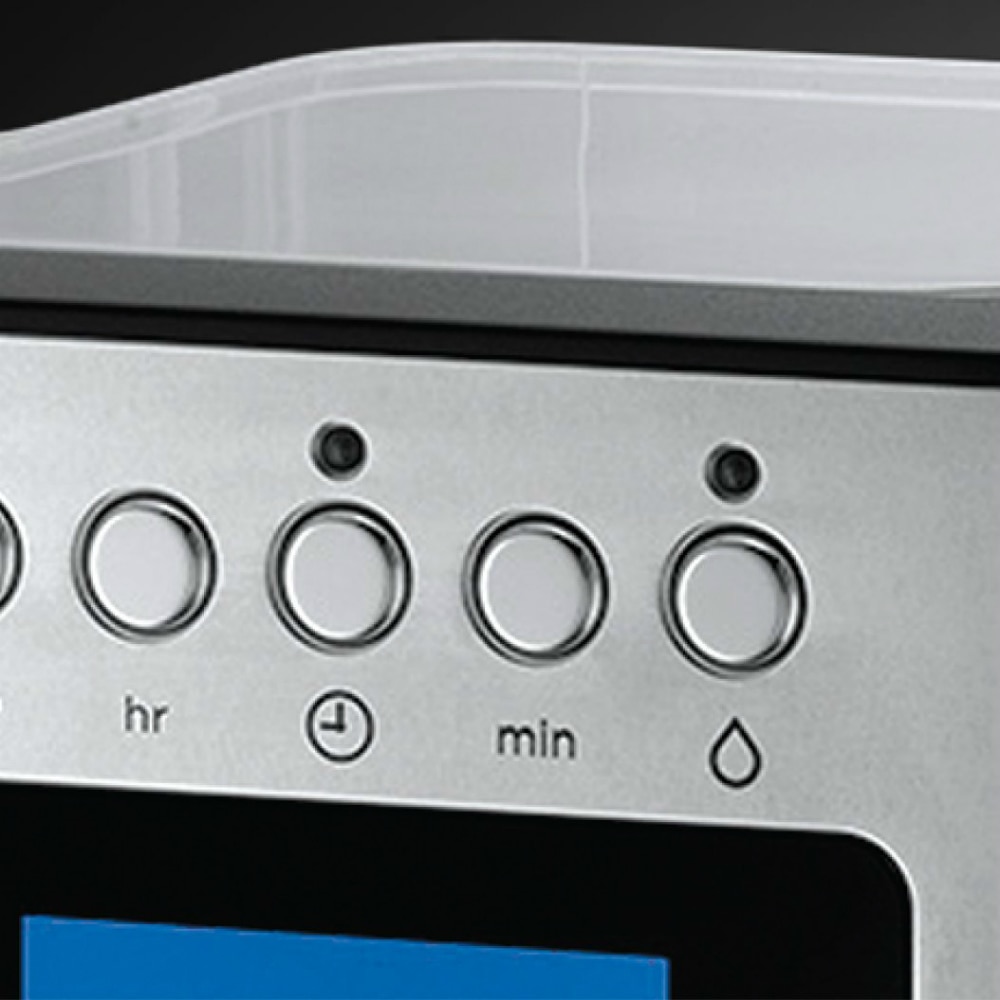 Cafetiera Russell Hobbs Elegance 23370-56, 1600 W, 1.25 L, Display LCD, Timer, Inox/Negru
