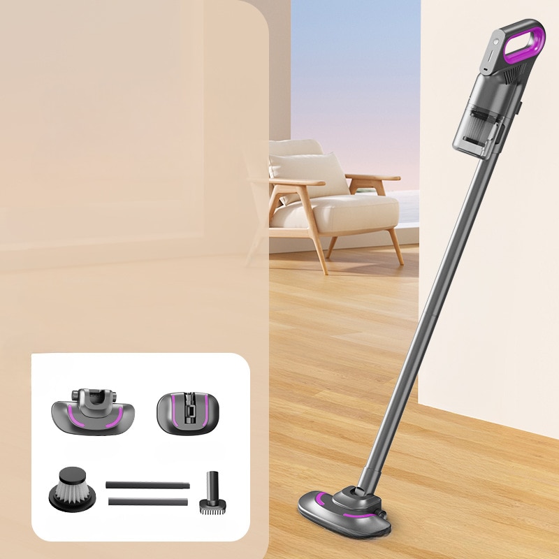 Aspirator, maturare, aspirare si indepartarea acarienilor 3 in 1, rotatie la 360 °, putere puternica de aspirare 10.000pa, reglare cu trei viteze, incarcare de tip C, 21, 4x14, 5 cm, gri