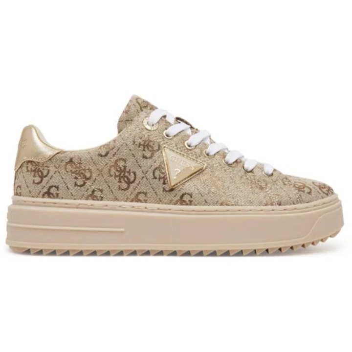 Pantofi dama Guess, Sintetic, Bej, 41 EU