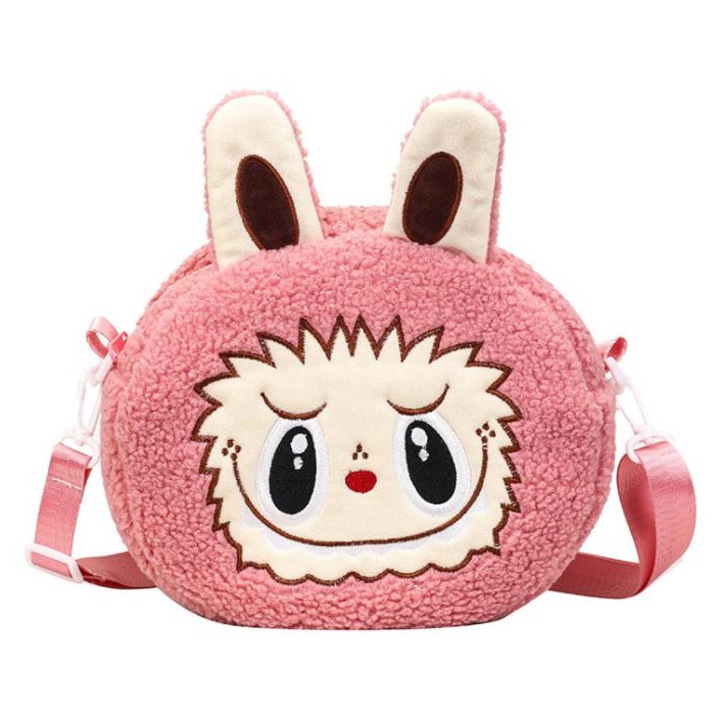 LABUBU plüss táska - rózsaszín