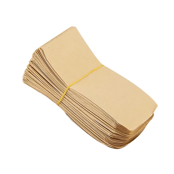 50 db kis öntapadós kraft papír boríték szett, barna, 6x10cm