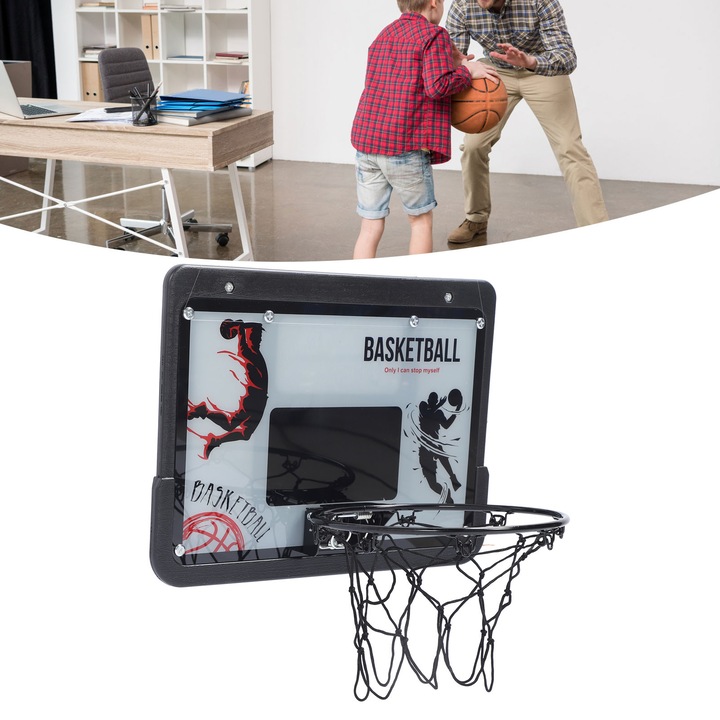 Jormftte gyerek kosárlabda palánk szett, állítható, műanyag és fém anyagból, beltéri és kültéri használatra, könnyen összeszerelhető