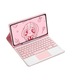 Husa de protectie cu tastatura si mouse tactil Fokelyi pentru Samsung Galaxy Tab S6 Lite 10.4 inch, roz Sakura, set