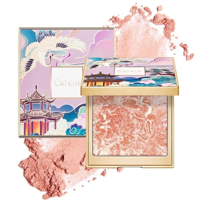 Catkin Rosy Blush Хайлайтър и руж #C04 Glittering Sunshine 10g