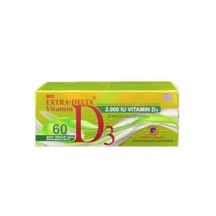 Supliment alimentar, Medichrom, Bio Extra-Delta D3, 2000IU, 60 tablete