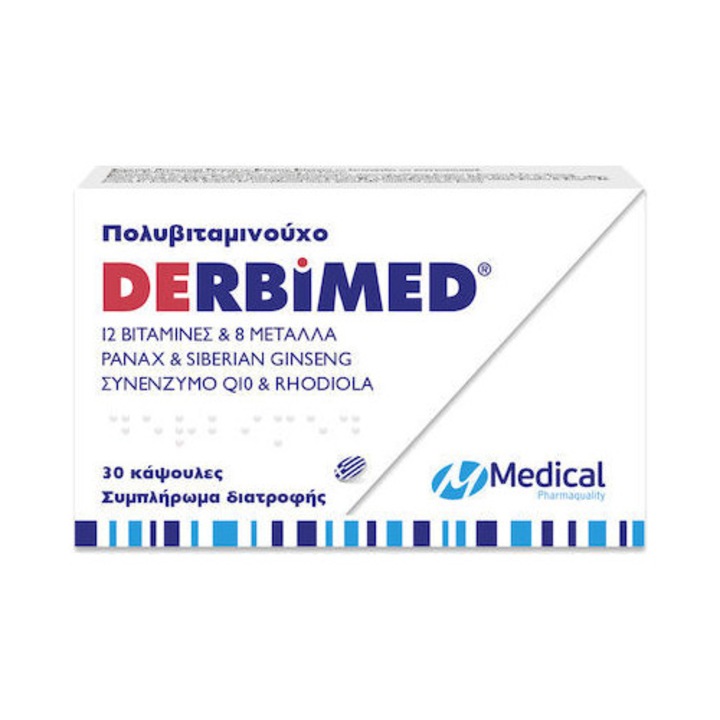 Supliment alimentar, River Pharma, DERBIMED, 30 capsule, energizare, suport imunitar