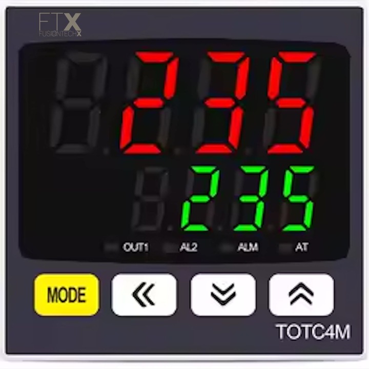 Controler digital pentru temperatura si umiditate (Termo-higrostat), TOTC4M, alimentare 220V AC, FusionTechX®