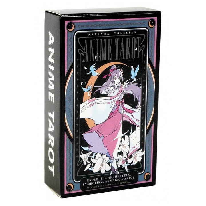 Pachet carti midi, Anime Tarot, S&S/Simon Element 2024, Natasha Yglesias & Maosishu, 10.3 x 6.3 cm