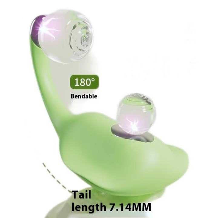 Devil Ray E-stim tojásvibrátor, zöld, ergonomikus, intenzív rezgési erővel