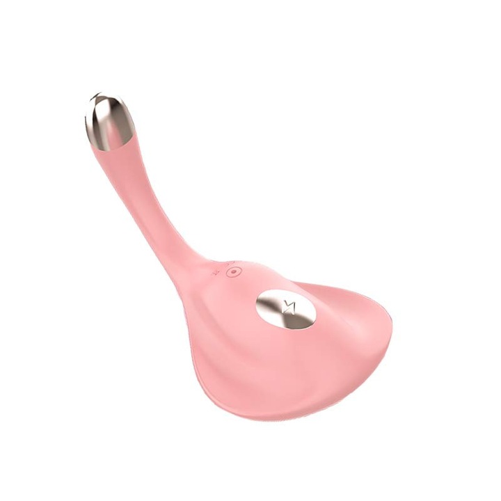 Devil Ray E-stim tojásvibrátor, rózsaszín, ergonomikus, intenzív rezgési erővel