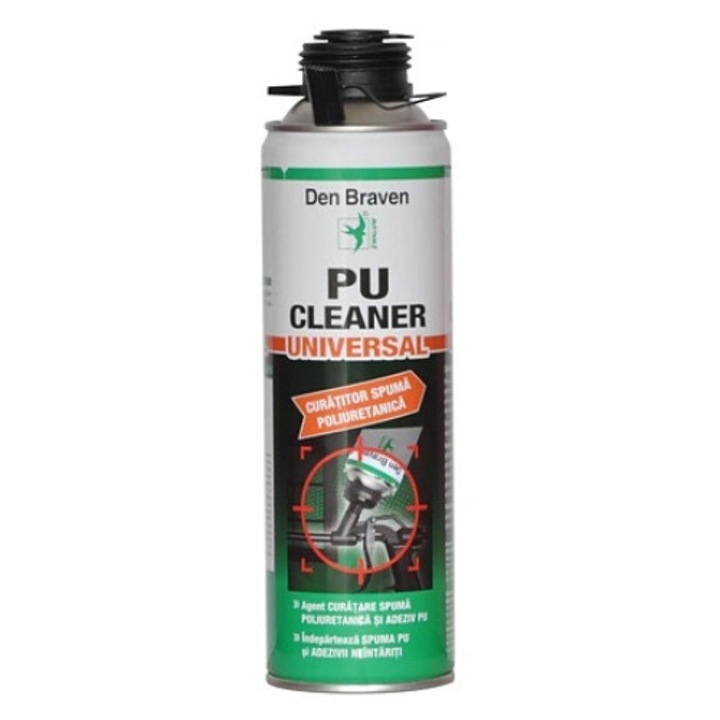 Curatitor spuma poliuretanica Den Braven, 500 ml, aplicare manuala/pistol
