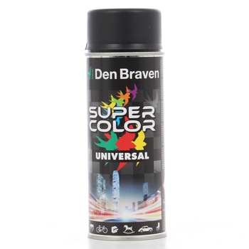 Spray retus universal Den Braven, RAL 9005 negru mat intens, 400 ml, 43240057 Spray retus universal Den Braven, RAL 9005 negru mat intens, 400 ml, 43240057