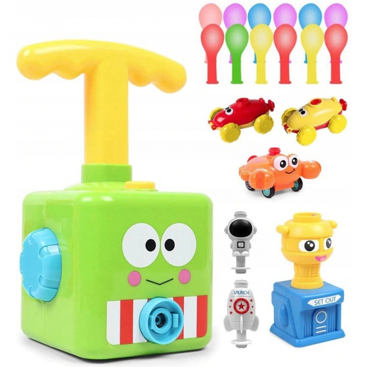 Set jucarii interactive, masinuta aerodinamica, 12 baloane, 3 ani, baieti