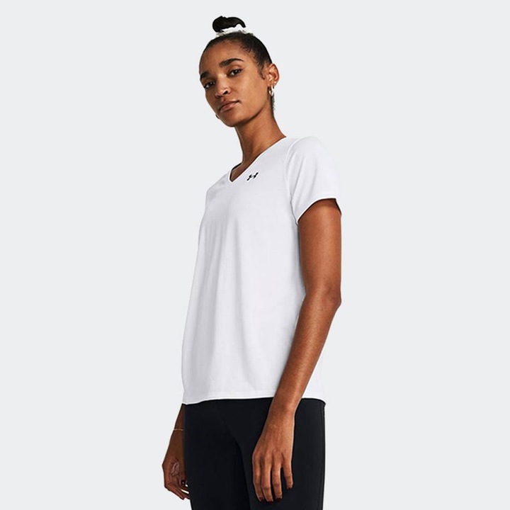 Under Armour, Tricou cu decolteu in V pentru antrenament Tech™, Alb