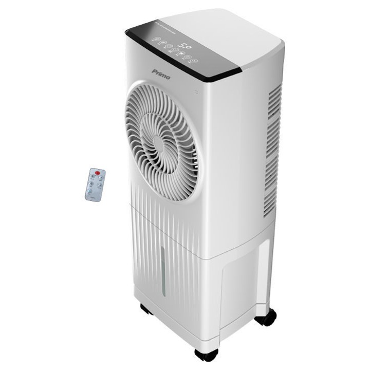 Racitor de aer portabil Primo PRAC-80687, 60 W, 5.5L, 760 m 3 / h, temporizator, telecomanda, Alb