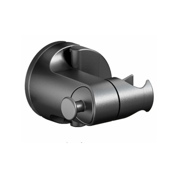 Állítható zuhanytartó, ABS anyagból, vízálló, szürke